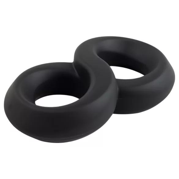 Pulselock Taur - double anneau pénien et testiculaire (noir) - 20 mm