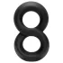 Pulselock Taur - double anneau pénien et testiculaire (noir) - 20 mm