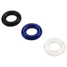 Pulselock Cirkl - set de 3 anneaux péniens en TPE (noir)
