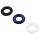 Pulselock Cirkl - set de 3 anneaux péniens en TPE (noir)