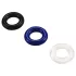 Pulselock Cirkl - set de 3 anneaux péniens en TPE (noir)