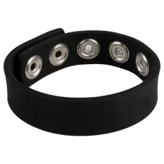   Pulselock Forge - anneau pénien en silicone réglable à bouton-pression (noir) - 228 mm