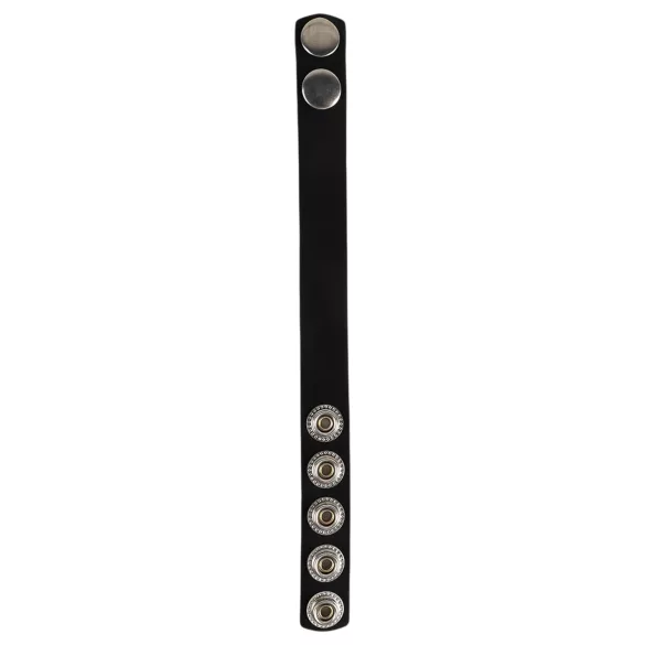 Pulselock Forge - anneau pénien en silicone réglable à bouton-pression (noir) - 228 mm