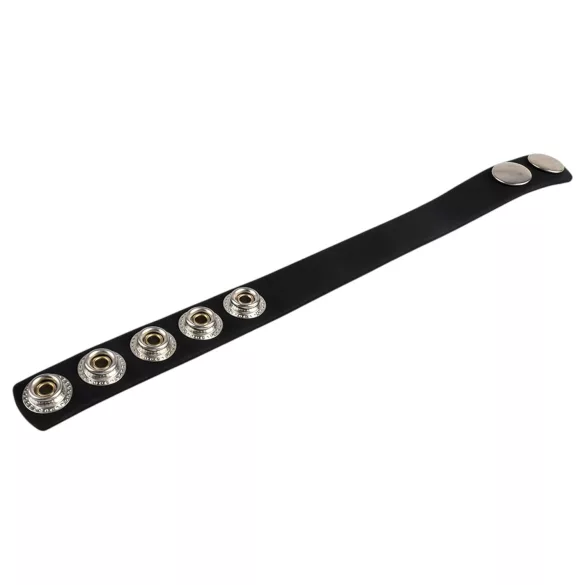 Pulselock Forge - anneau pénien en silicone réglable à bouton-pression (noir) - 228 mm