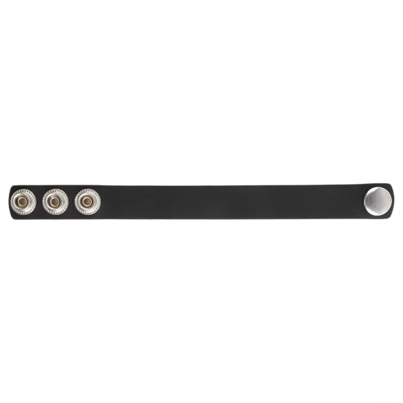 Pulselock Forge - anneau pénien en silicone réglable à bouton-pression (noir) - 200 mm