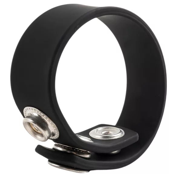 Pulselock Forge - anneau pénien en silicone réglable à bouton-pression (noir) - 200 mm