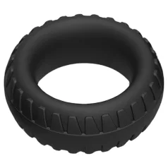   Pulselock Forge - anneau pénien en silicone à motif de pneu (noir) - 30 mm