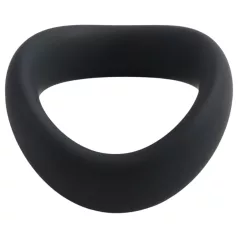   Pulselock Cocktura - anneau pénien torsadé en silicone (noir) - 45 mm