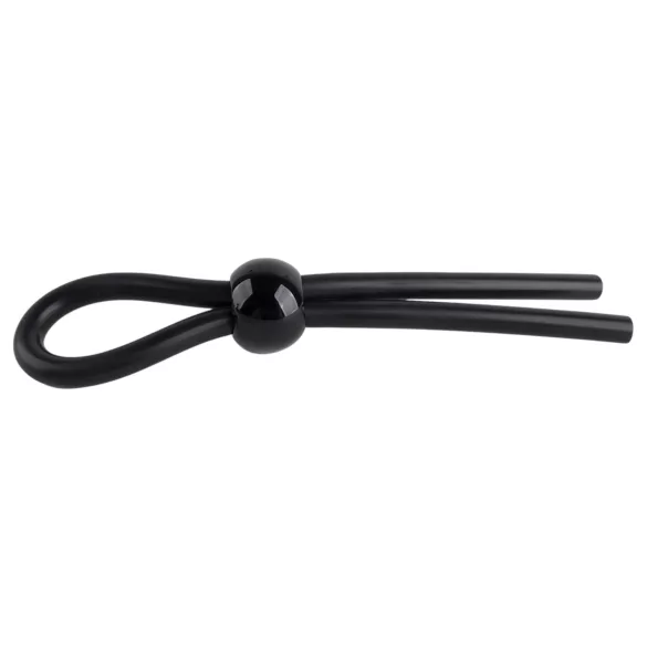 Pulselock Forge - anneau pénien lasso en silicone réglable (noir)
