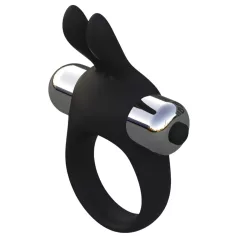   Pulselock Vantr - anneau pénien vibrant avec stimulateur en forme de lapin (noir) - 30 mm