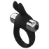 Pulselock Vantr - anneau pénien vibrant avec stimulateur en forme de lapin (noir) - 30 mm