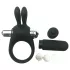 Pulselock Vantr - anneau pénien vibrant avec stimulateur en forme de lapin (noir) - 30 mm