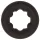 Pulselock Cocktura - anneau pénien en silicone à pois (noir) - 27 mm