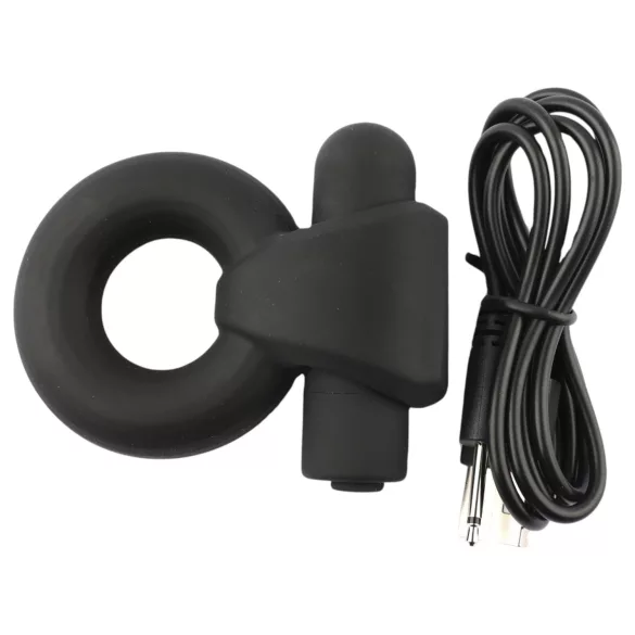 Pulselock Vantr - anneau pénien vibrant rechargeable (noir) - 25 mm