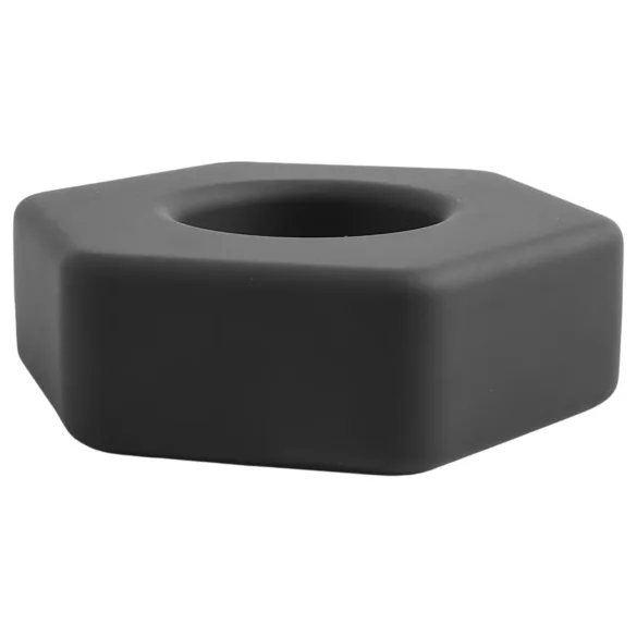 Pulselock Forge - anneau pénien en silicone en forme d’écrou (noir) - 22 mm