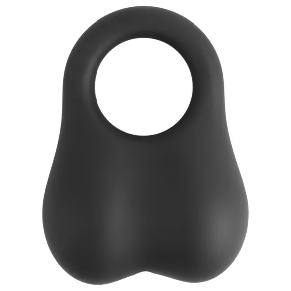 Pulselock Taur - anneau testiculaire en silicone avec billes lestées (noir)