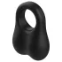 Pulselock Taur - anneau testiculaire en silicone avec billes lestées (noir)