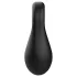 Pulselock Taur - anneau testiculaire en silicone avec billes lestées (noir)
