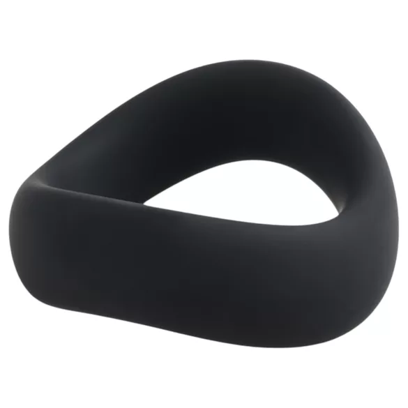 Pulselock Cocktura - anneau pénien torsadé en silicone (noir) - 5 cm