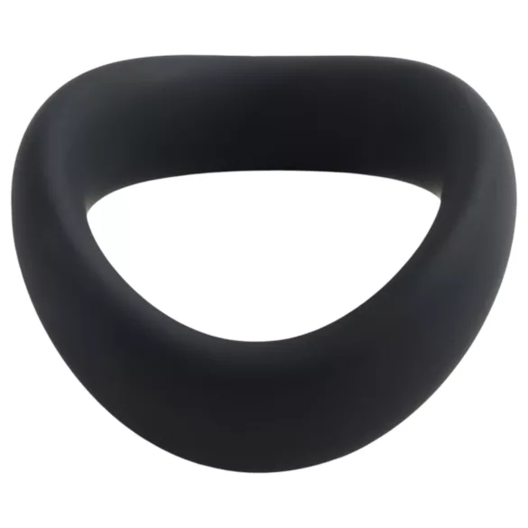 Pulselock Cocktura - anneau pénien torsadé en silicone (noir) - 47,5 mm