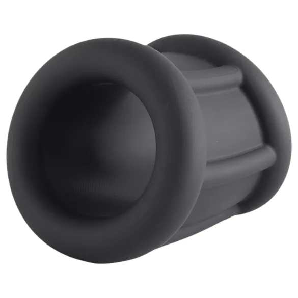 Pulselock Cocktura - anneau pénien en silicone nervuré (noir) - 30 mm
