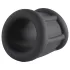 Pulselock Cocktura - anneau pénien en silicone nervuré (noir) - 30 mm