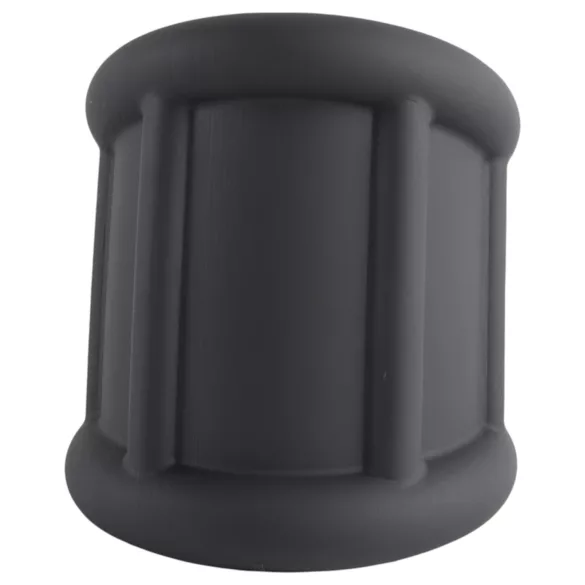 Pulselock Cocktura - anneau pénien en silicone nervuré (noir) - 30 mm