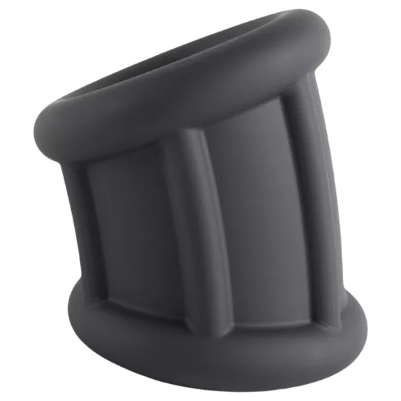 Pulselock Cocktura - anneau pénien en silicone nervuré (noir) - 30 mm