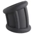 Pulselock Cocktura - anneau pénien en silicone nervuré (noir) - 30 mm