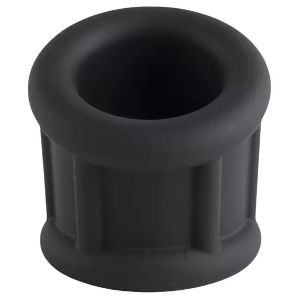 Pulselock Cocktura - anneau pénien en silicone nervuré (noir) - 30 mm