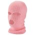 Balaclava - masque coquin tricoté à 3 ouvertures (rose)