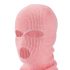 Balaclava - masque coquin tricoté à 3 ouvertures (rose)