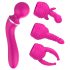 Lonely 2in1 - masseur et vibro G-point avec 3 embouts (rose)