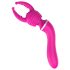 Lonely 2in1 - masseur et vibro G-point avec 3 embouts (rose)