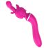 Lonely 2in1 - masseur et vibro G-point avec 3 embouts (rose)