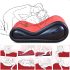 Magic Pillow - Meuble BDSM gonflable - avec menottes - grand (rouge)