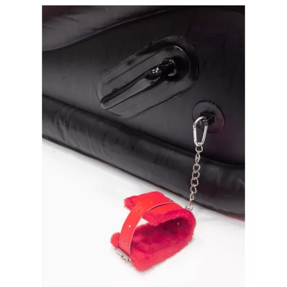 Magic Pillow - mobilier BDSM gonflable avec menottes - grand - rouge