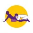 Coussin magique Desirel - Coussin sexuel gonflable avec support pour godemichet (violet)