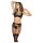 Mapalé - Ensemble de lingerie avec porte-jarretelles (noir) - M/L