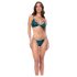 Ensemble lingerie floral à bretelles vertes - Mapalé