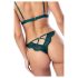 Ensemble lingerie floral à bretelles vertes - Mapalé