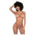 Mapalé - Ensemble soutien-gorge 3 pièces découpé (rouge-naturel) - (S/M)
