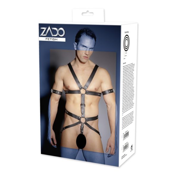 ZADO - harnais corporel en cuir à sangles - pour hommes