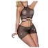 JSY 006 - mini-robe scintillante (noir)