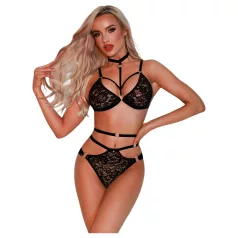 JSY 031 - ensemble de lingerie érotique (noir)