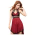 JSY 044 - ensemble babydoll (rouge)