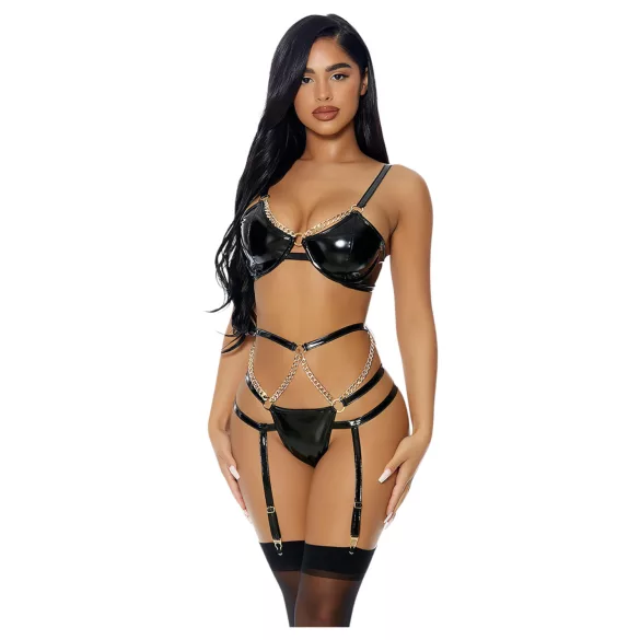 JSY 050 - ensemble de lingerie érotique (noir) - L/XL