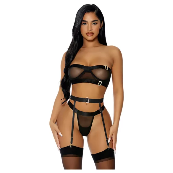 JSY 052 - ensemble de lingerie érotique (noir) - L/XL