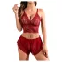 JSY 058 - ensemble de lingerie érotique - rouge (L-XL)