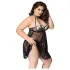JSY 066 - ensemble babydoll noir (XL-2XL)